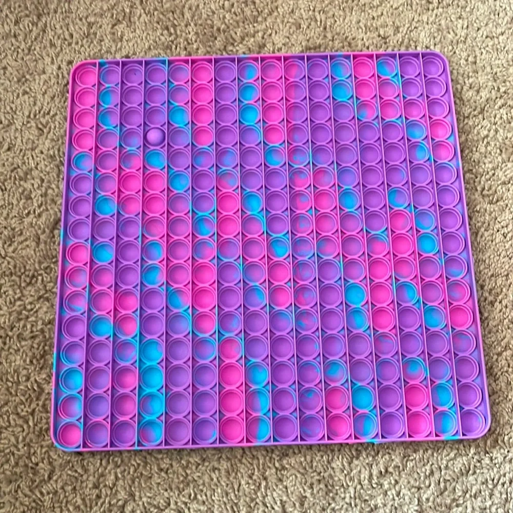 Pop It XL 16x16 Tie Dye Pink Blue Purple 256 pop its